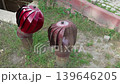 rotary ventilation rotating turbo deflector, slow motion 139646205