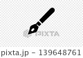 Fountain pen or fountain, pen and nib, graphic animation. Alpha channel. Transparent background motion design. 4K resolution 139648761
