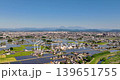 空撮 - 栃木県宇都宮市の市街地風景 右ドリー撮影 139651755