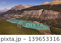 Majestic mountain peaks, glaciers, turquoise lakes along the scenic Icefields Parkway between Banff and Jasper National Parks, Alberta, Canada. Road trip in Canada. Rocky mountains. 4k footage 139653316