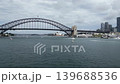 Drone footage of Sydney Harbour Bridge in Australia. 139688536