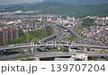 Takatsuki Junction viewed from a mountaintop (fixed-point photography) 139707204