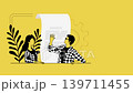 Office Workers Discussion Animation with Documents Teamwork and Business Workflow Concept 139711455