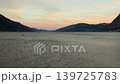 Wide Cinematic View of Tranquil Fjord at Sunset 139725783