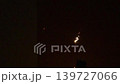 Burning sparkler on a dark background. Slow motion video 139727066