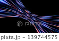 Futuristic light speed lines on dark background 139744575