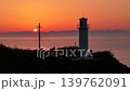 A scene of a lighthouse, a sunset, and lovers. 139762091