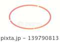 Animated text overlay decoration, pastel-colored rounded frame, animation that appears in the center and moves to the left. 139790813