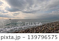 Peaceful empty coastline with ocean waves 139796575