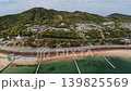 神戸市須磨海岸の沖合上空　西国街道と山陽本線　一ノ谷合戦の浜　 139825569