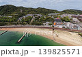 神戸市須磨海岸の沖合上空　西国街道と山陽本線　一ノ谷合戦の浜　 139825571