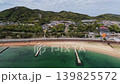 神戸市須磨海岸の沖合上空　西国街道と山陽本線　一ノ谷合戦の浜　 139825572