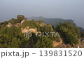 Tilla jogian orbit view of ancient domed temple compound in pakistan forest 139831520