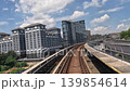 從無人城市鐵路正面拍攝的畫面 從無人城市鐵路正面拍攝的畫面 139854614