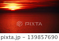 Red sunset over sea surface, time lapse 139857690