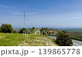 Wind Turbines Along Rolling Green Hills 139865778