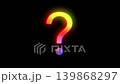 Question mark. Sign unknown. Neon symbol. Video animation HD 4K . 139868297