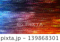 Glitch background. Television noise. TV static noise texture. Pixelated television screen backdrop . 139868301