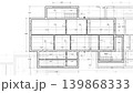 Architectural plan .House plan project .Engineering design .Industrial construction of houses . 139868333