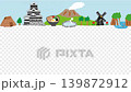 九州旅遊景點街景的可愛手繪循環動畫。 139872912