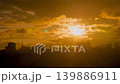 Timelapse: dramatic sunset sky with the setting sun over the city, Istanbul 139886911