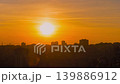 Timelapse: dramatic sky with the setting sun over the city at sunset, Istanbul 139886912