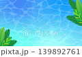 透き通った水面の光と南国風植物 139892761