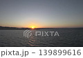 Beautiful sunset in Africa, sea with waves and natural 4K video background, footage 139899616