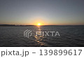 Beautiful sunset in Africa, sea with waves and natural 4K video background, footage 139899617
