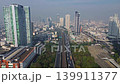 Aerial view of street road in Bangkok city 139911377