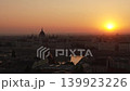 The rising sun over Budapest, the capital of Hungary 139923226