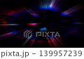 Abstract dark chromatic radial streak background with multicolor light trails, glowing beams and fast zoom burst motion 139957239
