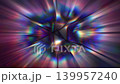 Abstract kaleidoscopic prism star background with radial zoom blur, faceted geometric shapes and iridescent luminous glow 139957240