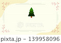 An animation of the text Merry Christmas with decorative framing and a Christmas tree. Christmas theme. Holiday. Simple animation. Motion graphic. 139958096