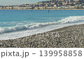 Refreshing ocean wave at stony beach 139958858
