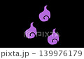 An animation of three wavering spirits 139976179