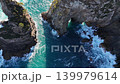 北山崎の断崖絶壁（空撮） - 岩手県下閉伊郡田野畑村,日本 139979614