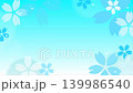 A refreshing animated background featuring rotating blue cherry blossoms - 4K video footage 139986540