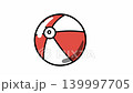 A looping animation of a red and white beach ball bouncing. 139997705
