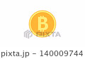 3D ビットコイン スピン回転 ループ 白背景からアルファチャンネルへ 140009744