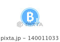 ビットコイン 下降矢印 アニメーション ループ 白背景からアルファチャンネルへ 140011033