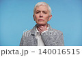 Senior woman suffering from throat pain 140016515
