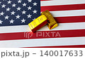 Gold bars or ingots as a tool for balance, financial investment, and savings. Gold bars 140017633