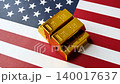 Gold bars or ingots as a tool for balance, financial investment, and savings. Gold bars 140017637
