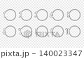 番号付き円形フレーム (1〜10) 4Kアニメーション (背景透過) 140023347