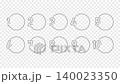 番号付き円形フレーム (1〜10) 4Kアニメーション (背景透過) 140023350