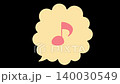Musical note speech bubble animation 140030549