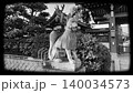 8毫米膠片風格的雜訊狐狸影像單色循環影片片段 140034573
