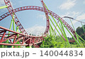 Roller coaster in the amusement park 140044834
