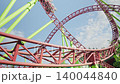 Roller coaster in the amusement park 140044840